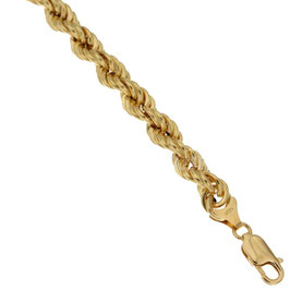 Bracciale donna in oro giallo 18 kt maglia a fune Codice: BR803321718572