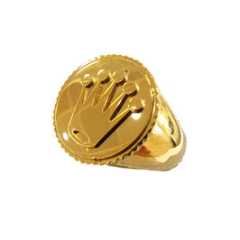 Anello uomo stemma corona in oro giallo codice: OG8033217121001DF