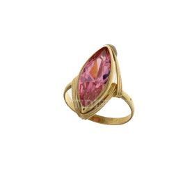 Anello spoletta con pietra rossa gr 5.00 referenza: 803321703144