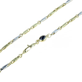 Catena Uomo In Oro Bianco e Giallo 18 Kt  Referenza: C1750BG