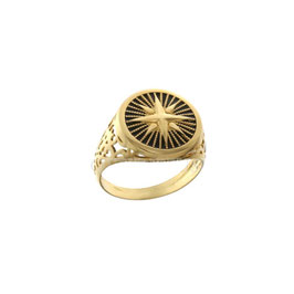 Anello da uomo  in oro giallo  18 kt con rosa dei venti Referenza: 803321737444