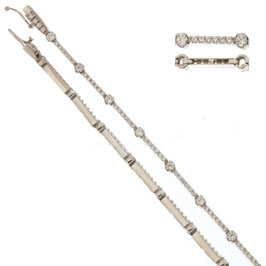 Bracciale Tennis In Oro Bianco con pietre Referenza: 803321722746