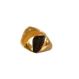 Anello chevalier da mignolo in oro giallo 18kt AM803321737432AS