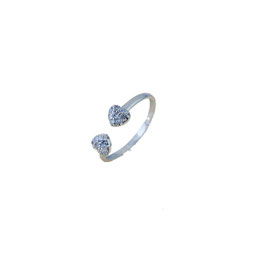 Anello Cuori In Oro Bianco Gr 1.70 Referenza: A2992B