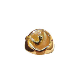 Anello uomo scudo serpente in oro giallo 18kt codice: A8033217121760OGS