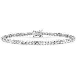 Bracciale Tennis in oro bianco con diamanti BRT295