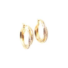 Orecchini Cerchio in oro giallo 750 Codice: O3999G