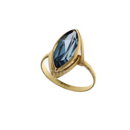 Anello spoletta con pietra blu gr 4.80 referenza: 803321715203