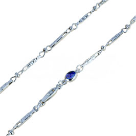 Collana Catena Uomo In Oro Bianco 18 Kt  Referenza: C1753B