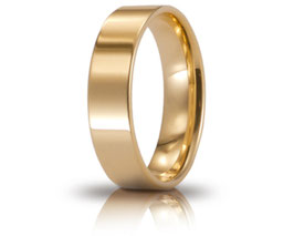 Fede Unoaerre Oro Giallo Cerchi di Luce 5 mm. - Gr. da 4,30 a 6,20 Referenza: 50 AFC 111