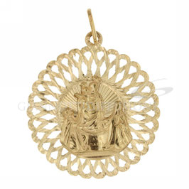 Medaglia Madonna Pompei in Oro Giallo Referenza: C2123G