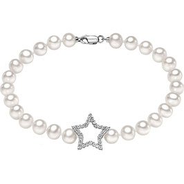 COMETE Bracciale Donna Gioielli  Perla BRQ 134