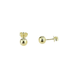 Orecchini da donna in oro giallo  sfera lucida Codice:  O2002G