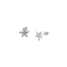Orecchini da donna in oro bianco con stella Codice:  O2119B