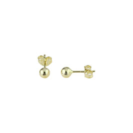 Orecchini da donna in oro giallo  sfera lucida Codice:  O2001G