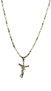 Collana con Crocifisso In Oro Giallo 18 Kt Codice: IDG007CG