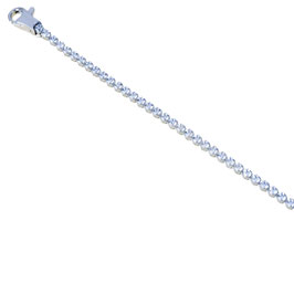 Bracciale Tennis Uomo in Oro Bianco gr 4.00