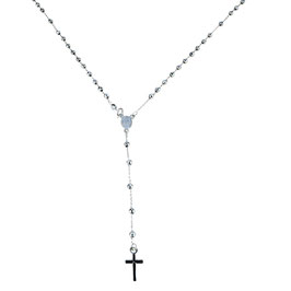 Collana Rosario In Oro Bianco 18 Kt Referenza: C1929B