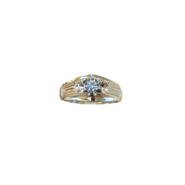 Anello uomo solitario in oro bianco codice: OB803321712174DF