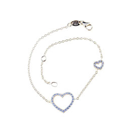 Bracciale da bambina con cuore centrale in oro rosa 18Kt  gr 2.30 con codice:  BR2952R