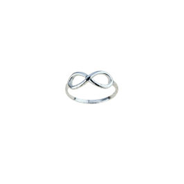 Anello Infinito donna in oro bianco 18 Carati A2395B