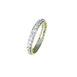 Anello veretta light a griffe in oro rosa e bianco  gr 2.10 referenza: VER5R