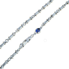 Collana Catena Uomo In Oro Bianco 18 Kt  Referenza: C1756B