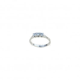 Anello trilogy donna in oro bianco  gr 2.60 referenza: A2411B