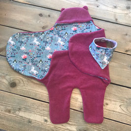 Maxi Cosi Decke - pink / grau