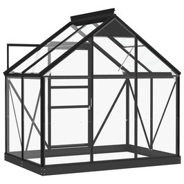 Gewächshaus aus Glas und Aluminium mit Stahlrahmen - 155x103x191cm