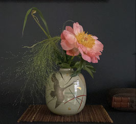 Vase Kutani signé du maître Tosui