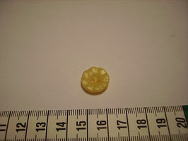 UK Kinderknopf Blüte gelb 15mm 17179