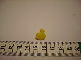 Kinderknopf mit Öse, Dill 210710, gelb Ente klein 15mm