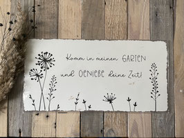 Blechschilder zum Aufhängen Garten