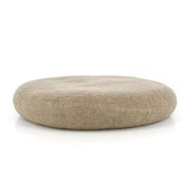Sitzkissen | Wollkissen °Woolly° – Wollfilz | Taupe