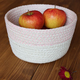 Deko-Korb °Rose° - Rosa + Naturfarben
