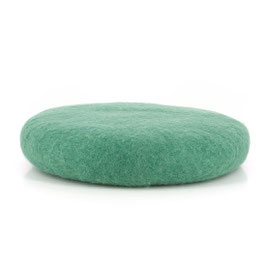 Sitzkissen | Wollkissen °Woolly° – Wollfilz | Smaragd