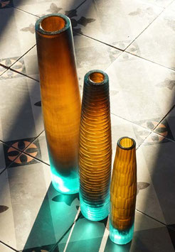 Vase Floresoli aus Altglas