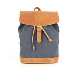 Rucksack °Everyday° | Canvas & Leder | Graublau