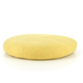 Sitzkissen | Wollkissen °Woolly° – Wollfilz | Zitrone