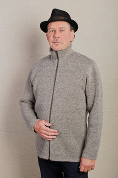 Veste Lautaret grise Mohair