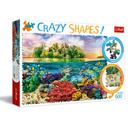 Trefl Crazy Shapes ! - Rompecabezas Isla Tropical 600 piezas