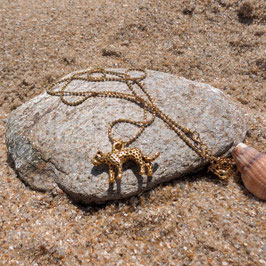Collier pendentif léopard