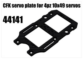 CFK servo plate for 4pcs 10x49 servos