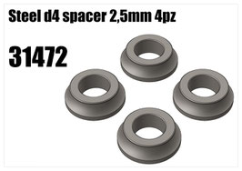 Steel d4 spacer 2,5mm 4pz