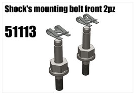Steel shock's mounting bolt front 2pcs