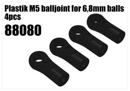 Plastik M5 balljoint for 6,8mm balls 4pcs