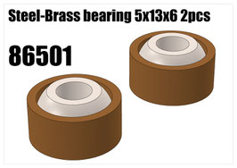 Steel-Brass bearing 5x13x6 2pcs