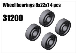 Wheel bearings 8x22x7 4pcs