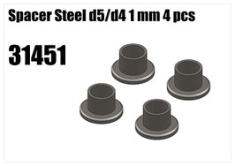 Steel d5/d4 spacer 1mm 4pcs